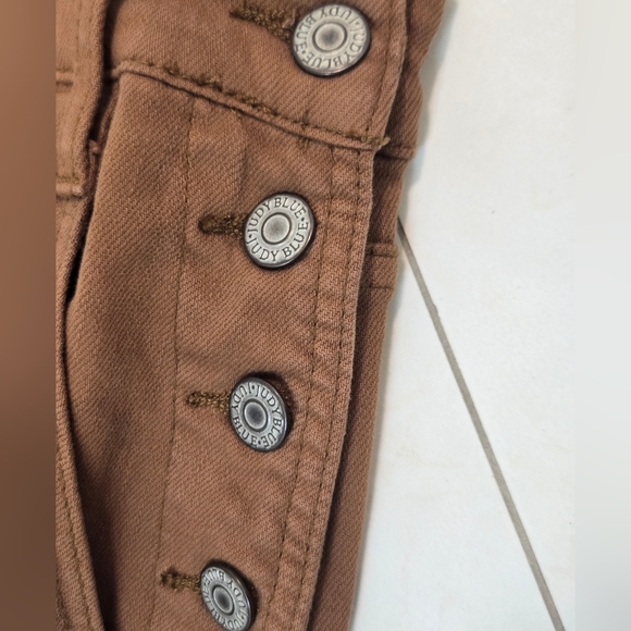 Judy Blue Brown Denim Overalls Shirts Size 1XL - Picture 3 of 7